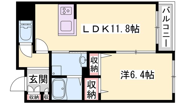 北条町駅 徒歩5分 2階の物件間取画像